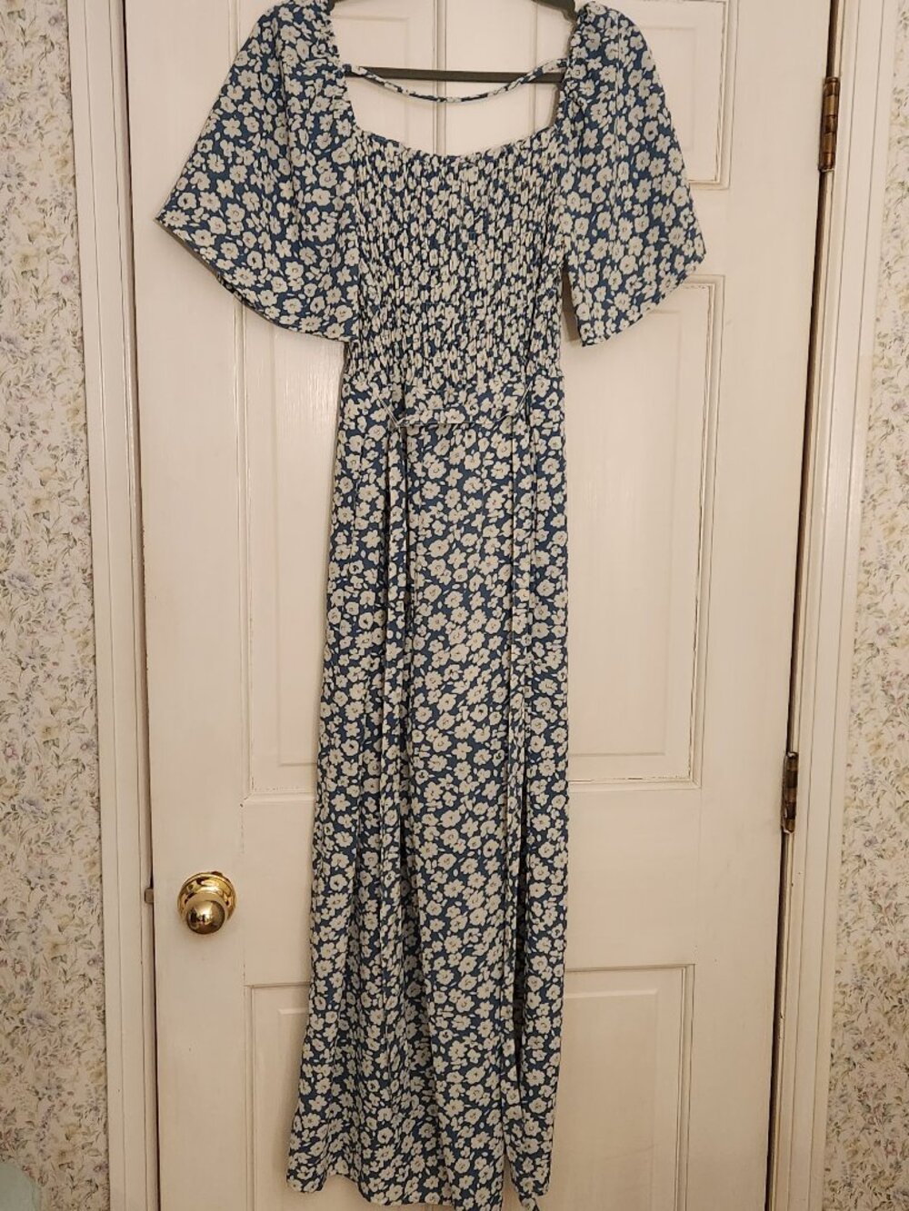 Green floral jumpsuit